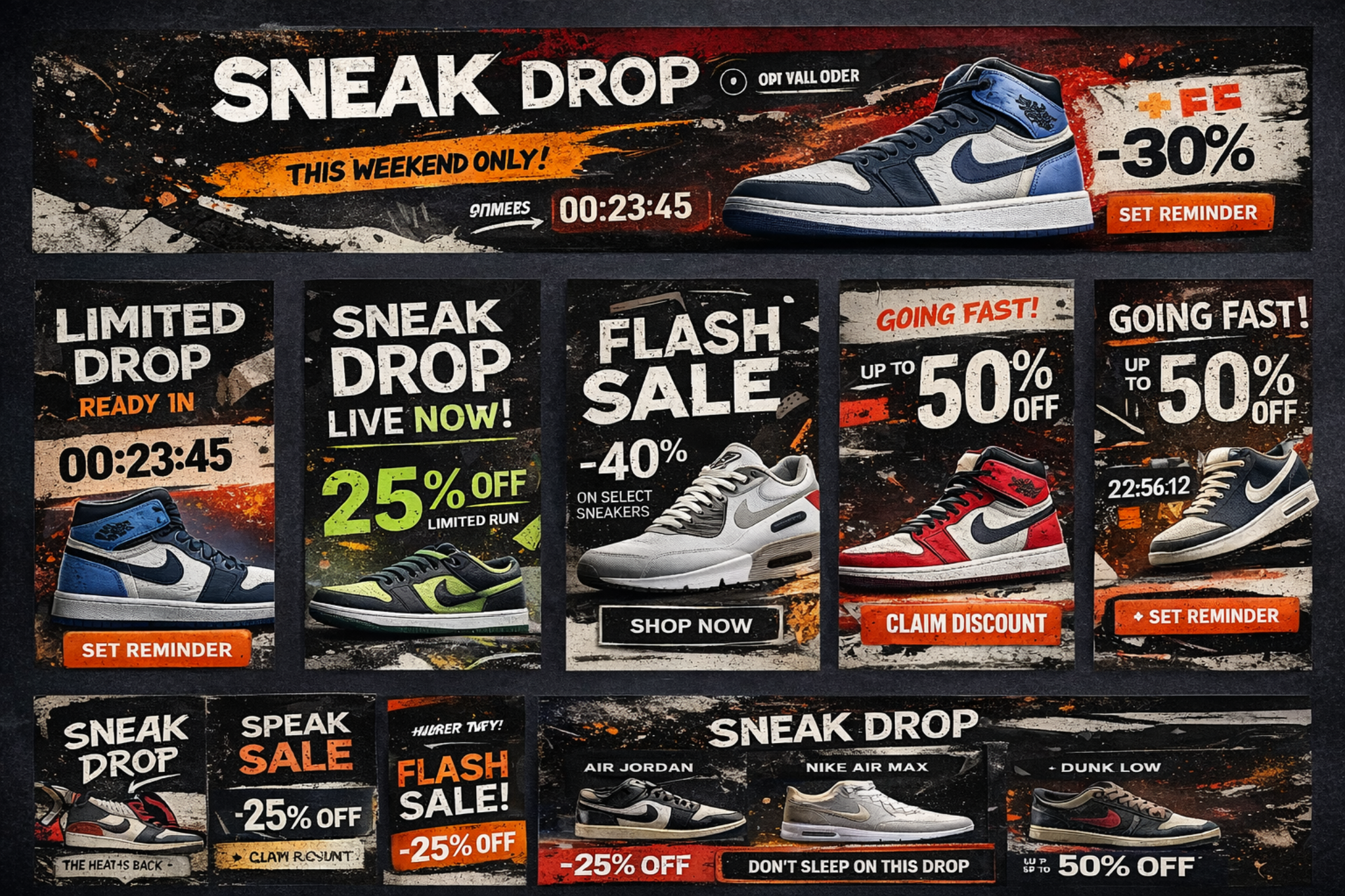 Sneaker Drop — Multi-Card Set